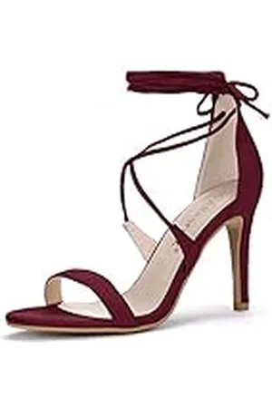 Allegra K Sandalias de tacón de aguja para mujer, , 38 EU