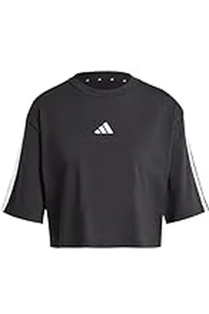 adidas Mujer Essentials 3-Stripes Cotton Loose T-Shirt, , XL