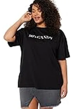 Trendyol Tbbss23bf00015 Camiseta de Talla Grande, , 4XL para Mujer