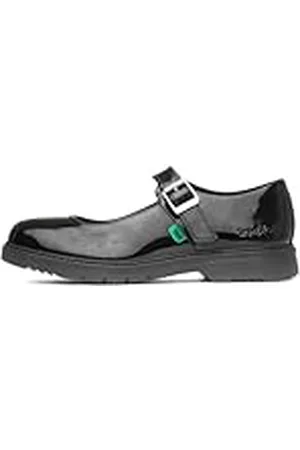 Kickers Finley MJ, Zapatos para Uniformes de Escuela Mujer, Black, 40 EU