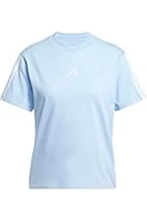 adidas Mujer Essentials 3-Stripes Sleeve Cotton T-Shirt, , M