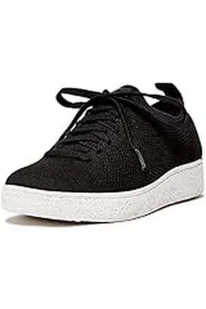 FitFlop Rally e01 Multi-Knit Trainers, Zapatillas Mujer, Black, 39 EU