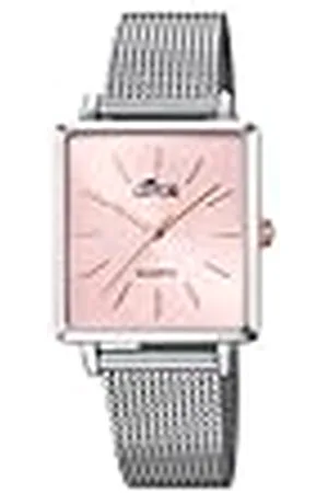 Lotus Reloj Mujer 18718/2 Square Series Caja de Acero Inoxidable 316l Plateado Correa de Acero Inoxidable 316l Plateado