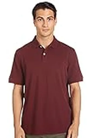 Nautica Polo de piqué de Manga Corta para Hombre - Rojo - Medium