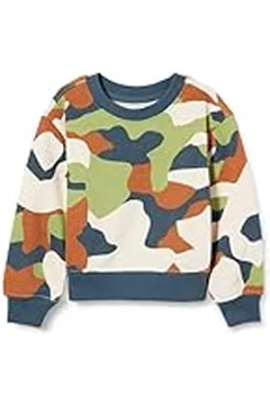 Amazon Sudadera con Cuello Redondo de Ajuste Relajado Niño, , 8 años