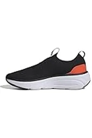 adidas Cloudfoam GO Sock Shoes, Zapatos Hombre, Core Black/Cloud White/Solar Red, 46 EU
