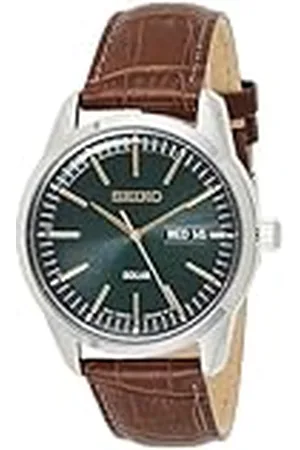 Seiko Reloj Analógico para Hombres de con Correa en Cuero SNE529P1