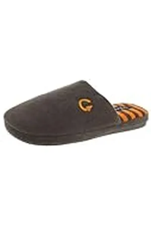 De Fonseca Pantuflas para hombre cerradas de esponja con estampado de rayas, forro de algodón, suela de goma TPR, zapatillas de casa, , 45/46 EU