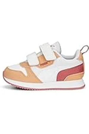 PUMA R78 V INF, Zapatillas, White White-Orange Peach, 22 EU