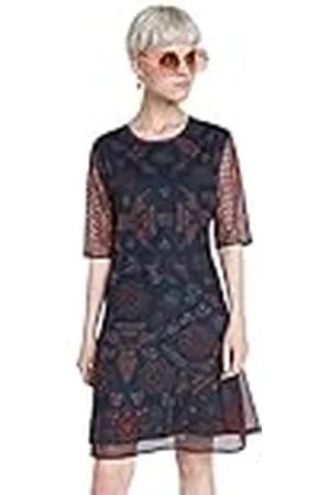 Desigual Vest_los Ángeles Vestido Casual, , L para Mujer