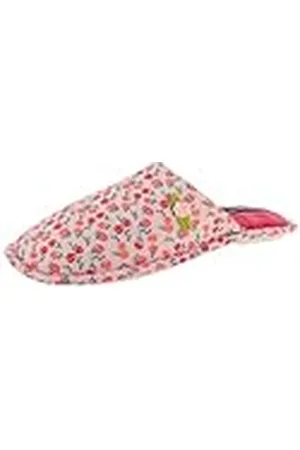 De Fonseca Pantuflas de mujer cerradas Woven con flores, forro de algodón, suela de goma TPR reforzada, , 35/36 EU