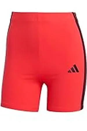 adidas Mujer Essentials 3-Stripes High Waisted Biker Shorts, , L