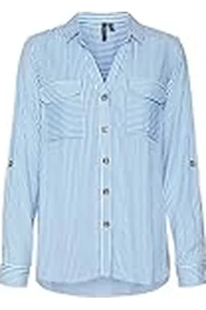VERO MODA Vmbumpy L/S Camisa New Wvn Ga Noos Blusas, , L para Mujer