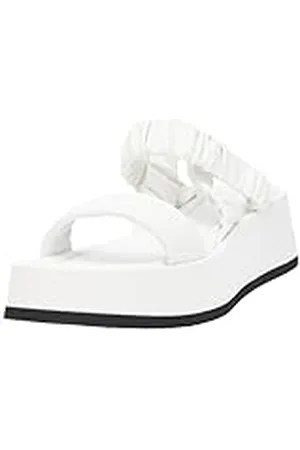 Pollini Sa16146i1gtq0100, Sandalias Planas Mujer, Color , 40 EU
