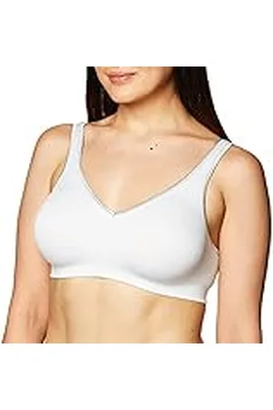 Hanes Wireless, Smooth Comfort Full-Coverage T-Shirt Bra, Single Or 2-Pack Sujetador, Opaco, Color Gris de Ley, L Mujeres