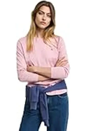 GANT Reg Shield LS Camiseta, Color Rosa, L Mujeres