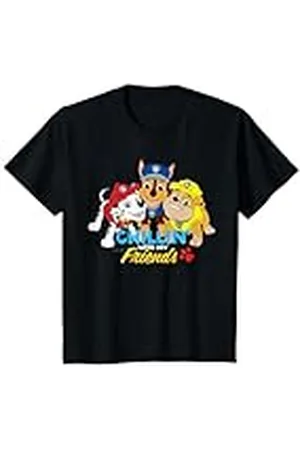 Paw Patrol Niños - Chase Marshall Rubble Chillin Friends Camiseta