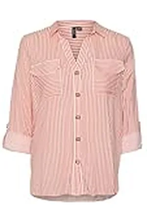 VERO MODA Vmbumpy L/S Shirt New Wvn Ga Noos Camisa, , XL Mujeres