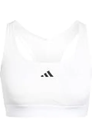 adidas Mujer PowerReact Training Bra, White, S