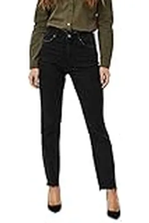 VERO MODA Vmbrenda HR Straight A Cut Gu131 Ga Noos Jeans, , 27W / 32L para Mujer
