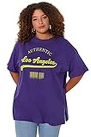 Trendyol Tbbss23ah00131 Camiseta de Talla Grande, , 4XL para Mujer