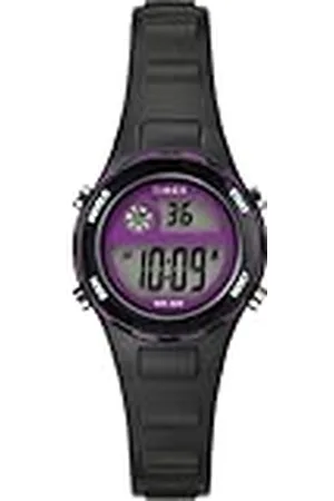 Timex Time Machines Reloj para niño, Correa de Resina Negra, Esfera Digital, Caja Negra, 27 mm, TW2W92300