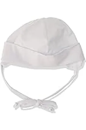 Sterntaler Gorro unisex con cintas, Edad: de 5-6 meses, Tamaño: 43, Blanco