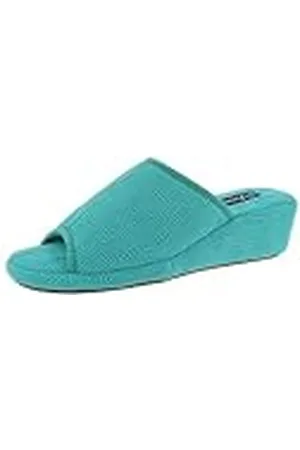 De Fonseca Pantofola Donna Aperta con Sottopiede Elastan, Fodera Cotone, Suola In Gomma TPR Rinforzata, Pantuflas Mujer, , 39 EU