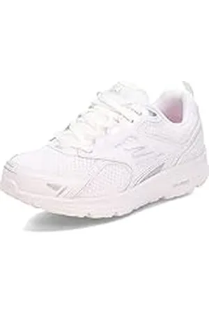 Skechers Zapatillas consistentes para Mujer, Blanco (Blanco/Plateado), 35.5 EU