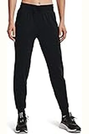 Under Armour New Fabric HG Armour Pant Pantalones térmicos para mujer, cómodos pantalones de deporte, color negro/gris azabache