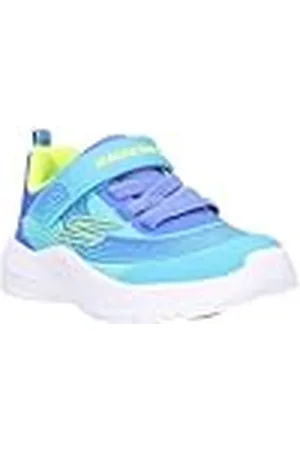 Skechers Microspec Advance, Zapatillas Niñas, Turquoise/Lime, 23 EU