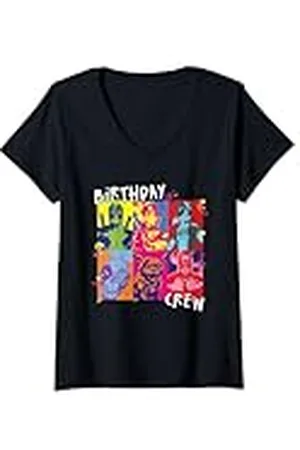 Marvel Mujer Deadpool Corps Birthday Crew Matching Birthday Party Camiseta Cuello V
