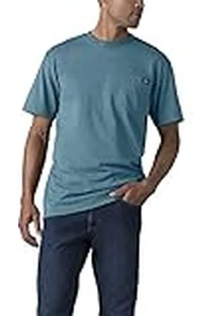 Dickies Camiseta Pesada de Manga Corta con Cuello Redondo Alta, , 4X-Large Grandes Hombres