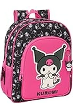 Safta KUROMI - Mochila Escolar Niño, Mochila Infantil, Adaptable a Carro, Ideal para Niños en Edad Escolar, Cómoda y Versátil, Calidad y Resistencia, 32x12x38 cm