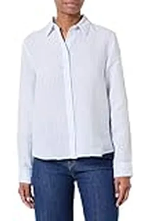 GANT Reg Linen Striped Shirt Blusas, , 42 Mujeres