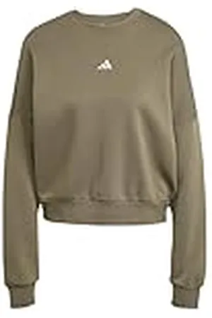 adidas Mujer Essentials Small Logo Feel Cozy Relaxed FIT Sweatshirt, , XS