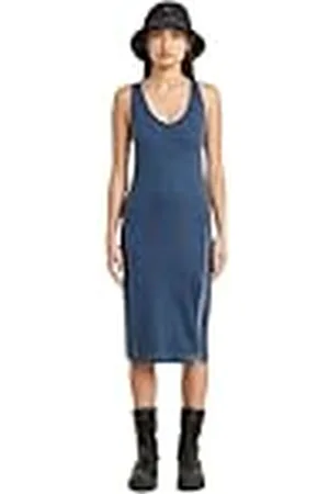 G-Star Asymmetric Zip Dress Wmn Vestido Informal, , M Mujeres