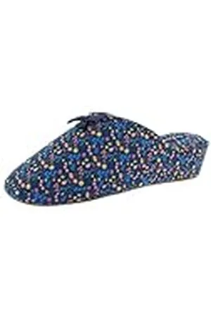 De Fonseca Pantofola Donna Rasatello Motivo Floreale, Sottopiede Cotone, Suola In Gomma TPR Rinforzata, Ciabatte Da Casa, Pantuflas Mujer, , 37 EU