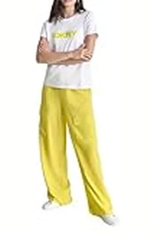 DKNY S/L Neon Gel Logo T-Shirt Blouse, , Mujeres