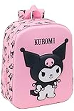 Safta KUROMI 3D - Mochila de Guardería 3D, Adaptable a Carro, Fácil Limpieza, Ideal para Niños de Diferentes Edades, Cómoda y Versátil, Calidad y Resistencia, 22x10x27 cm