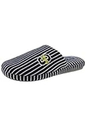 De Fonseca Pantuflas para hombre cerradas de esponja con estampado de rayas, forro de algodón, suela de goma TPR, zapatillas de casa, , 40/41 EU