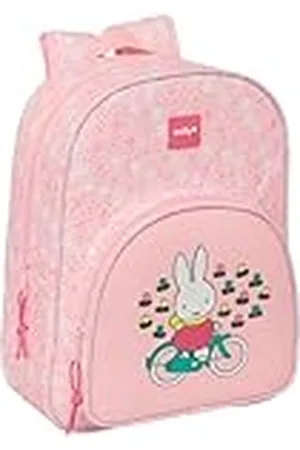 Safta MIFFY FLORES - Mochila Escolar Infantil Animada, Mochila Niño, Mochila Infantil, Adaptable a Carro, Ideal para Niños en Edad Escolar, Cómoda y Versátil, Calidad y Resistencia, 26x11x34 cm