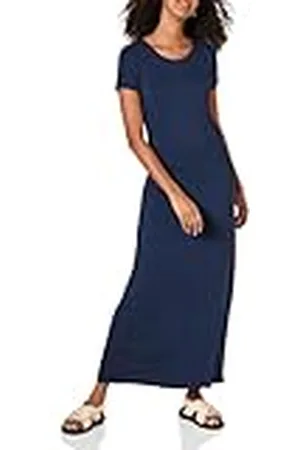 Amazon Maxi-Vestido de Manga Corta Mujer, , M