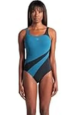 Arena Liliana U Back Traje de Baño de una Pieza para Mujer, Copa B, Bañador Moldeador, Tecnología de Power Mesh y Tejido Resistente al Cloro, Copas Extraíbles y Tirantes Ajustables