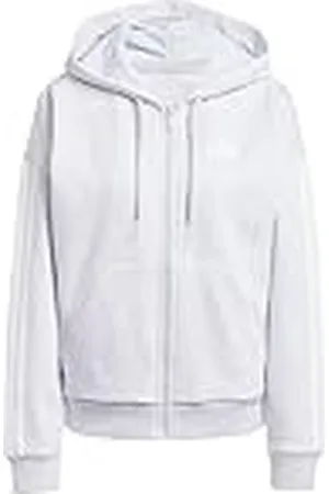 adidas Mujer Essentials 3-Stripes Full-Zip Fleece Hoodie, , XXL