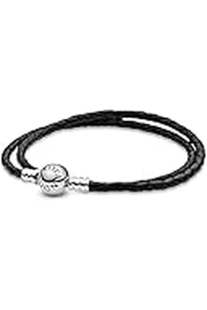 PANDORA Pulsera Moments 590745CBK-D3 cuero
