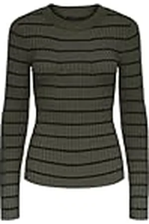 Pieces® Pccrista LS O-Neck Knit Noos BC Jersey de Punto, , L para Mujer