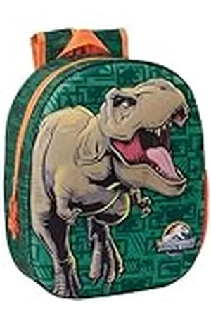 Safta JURASSIC WORLD 3D - Mochila Escolar, con Diseño 3D, Adaptable a Carro, Ideal para Niños de Diferentes Edades, Cómoda y Versátil, Calidad y Resistencia, 27x10x33 cm