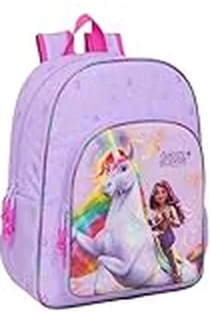 Safta UNICORN ACADEMY - Mochila Escolar Niño, Mochila Niño, Mochila Infantil, Adaptable a Carro, Ideal para Niños en Edad Escolar, Cómoda y Versátil, Calidad y Resistencia, 33x14x42 cm