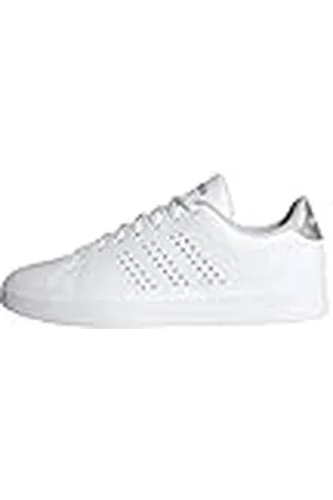 adidas Advantage 2.0 Shoes, Zapatos Mujer, Cloud White/Grey Two/Silver Metallic, 36 2/3 EU